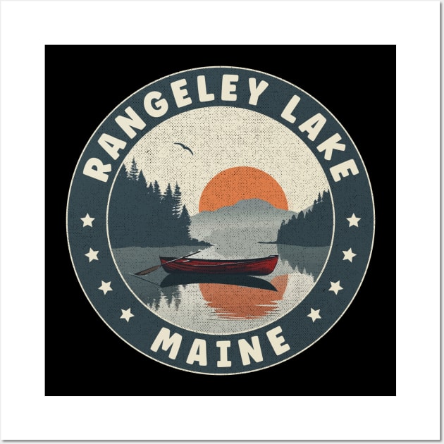 Rangeley Lake Maine Sunset Wall Art by turtlestart